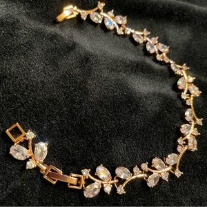 New Rose Gold Zirconia Diamond Bracelet